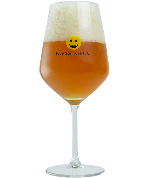 Copa con cerveza gastro